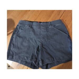Spanx Womens Shorts Denim With Lots Of Stretch Size Large Dark Gray